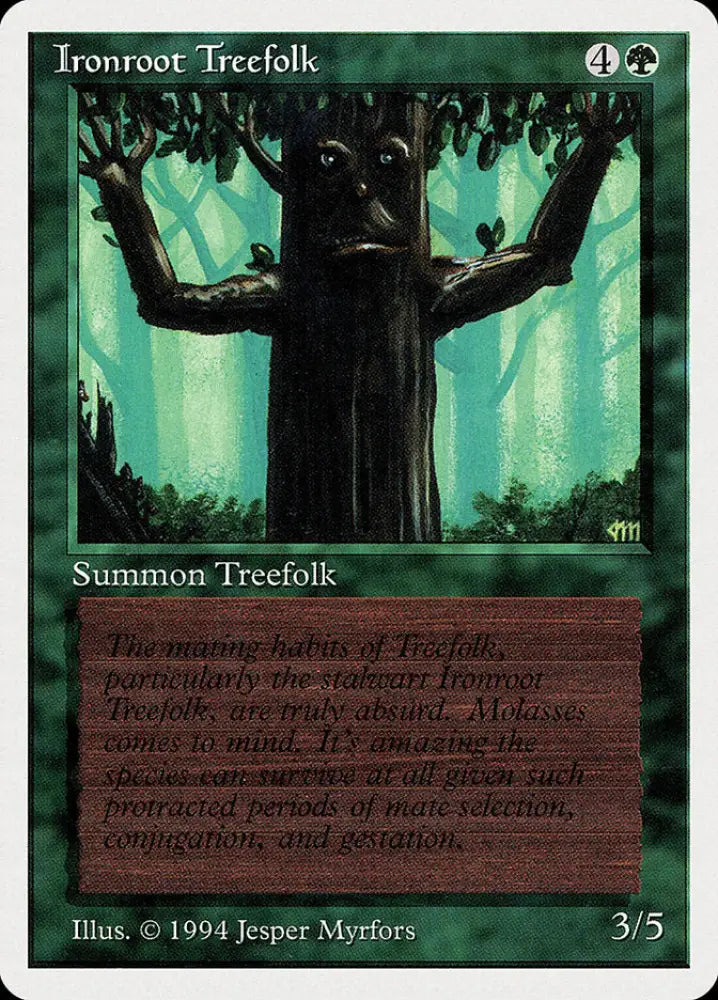 Ironroot Treefolk [Summer Magic / Edgar] - MTG Single