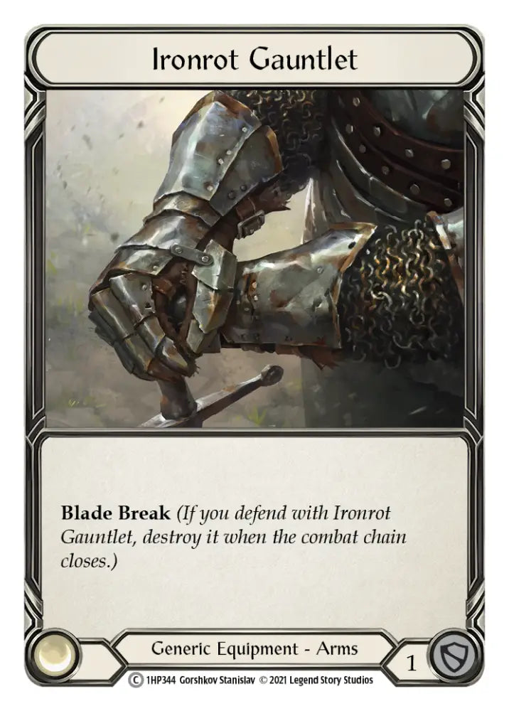 Ironrot Gauntlet [1HP344] (History Pack 1) - Flesh And Blood Single