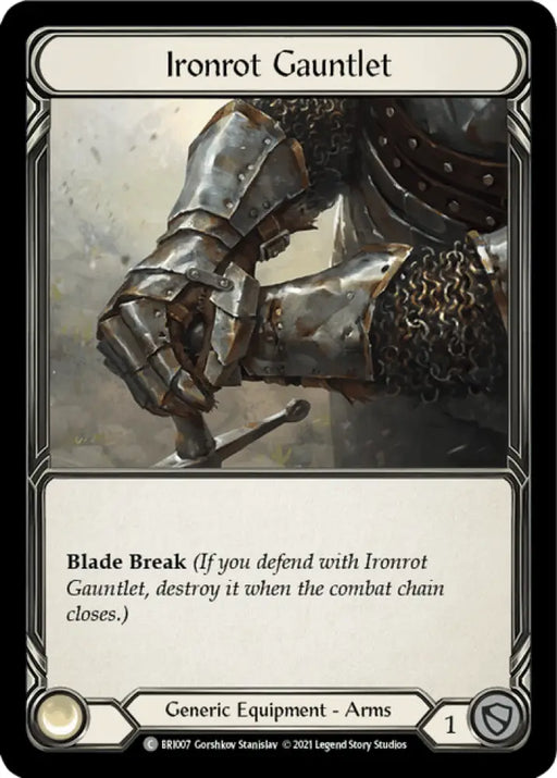 Ironrot Gauntlet [Tales of Aria Blitz Deck] 1st Edition Normal - Flesh And Blood Single