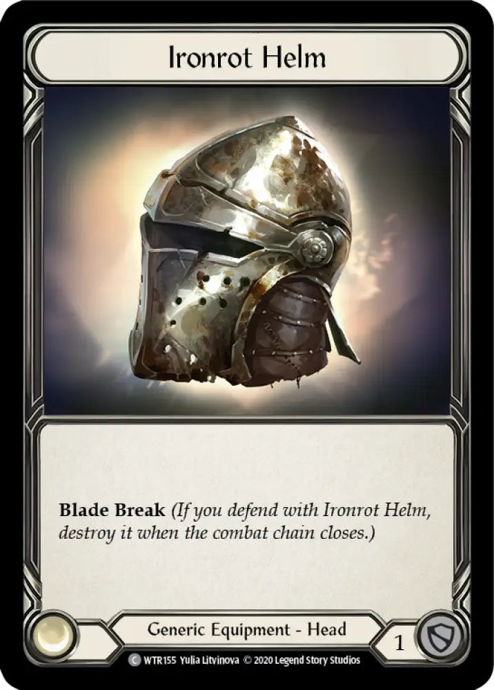 Ironrot Helm [Welcome to Rathe Unlimited] Unlimited Rainbow Foil - Flesh And Blood Single