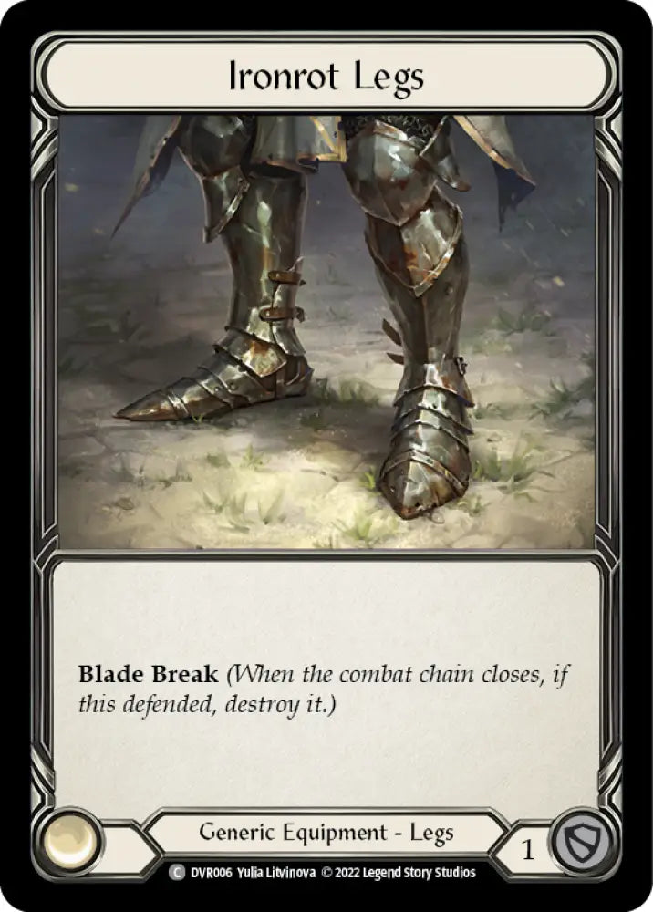 Ironrot Legs [DVR006] (Classic Battles: Rhinar vs Dorinthea) Rainbow Foil - Flesh And Blood Single