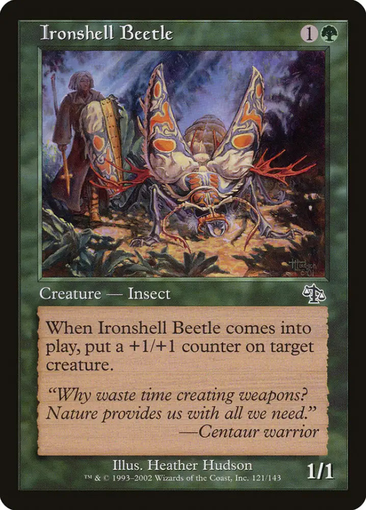Ironshell Beetle [Judgment] - MTG Single