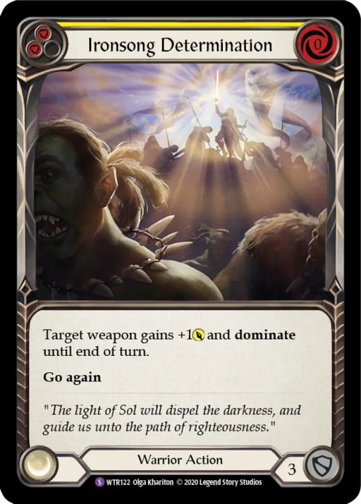 Ironsong Determination [Welcome to Rathe Unlimited] Unlimited Rainbow Foil - Flesh And Blood Single
