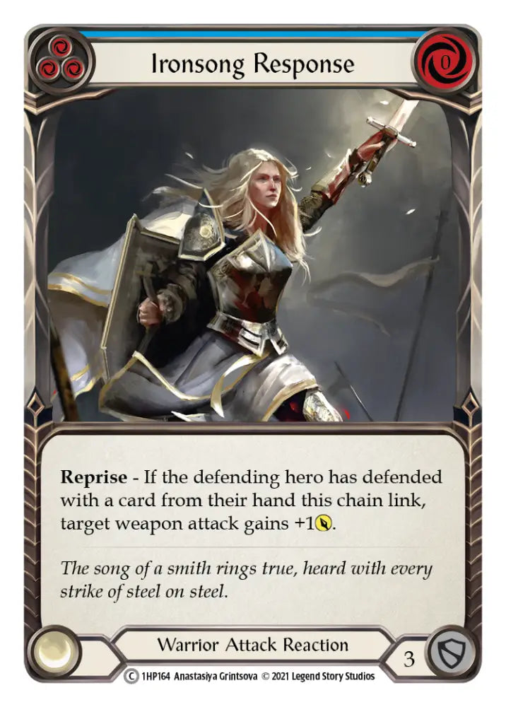 Ironsong Response (Blue) [1HP164] (History Pack 1) - Flesh And Blood Single