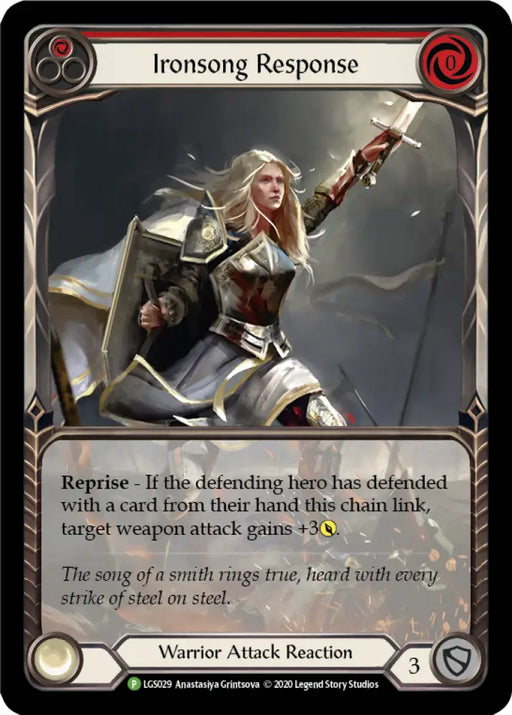 Ironsong Response (Red) [LGS029] (Promo) Rainbow Foil - Flesh And Blood Single