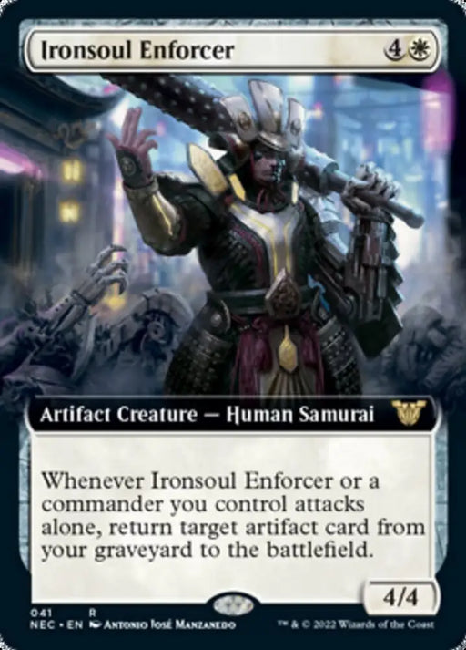 Ironsoul Enforcer (Extended Art) [Kamigawa: Neon Dynasty Commander] - MTG Single