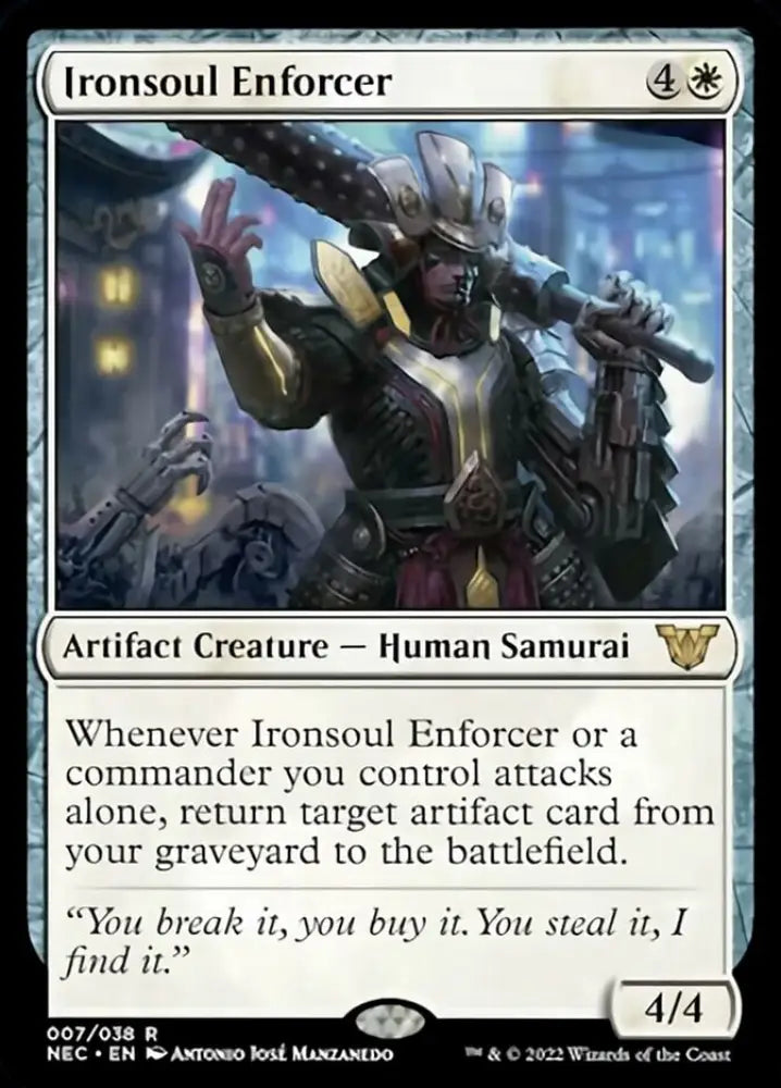 Ironsoul Enforcer [Kamigawa: Neon Dynasty Commander] - MTG Single