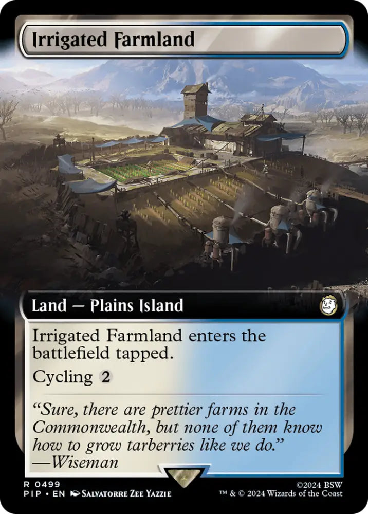 Irrigated Farmland (Extended Art) [Fallout] - MTG Single