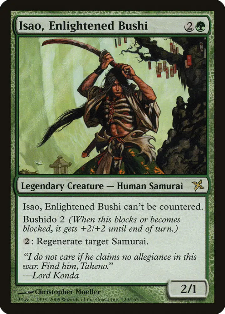 Isao Enlightened Bushi [Betrayers of Kamigawa] - MTG Single