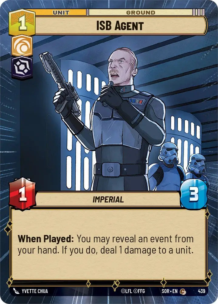 ISB Agent (Hyperspace) (439) [Spark of Rebellion] - Star Wars: Unlimited Single