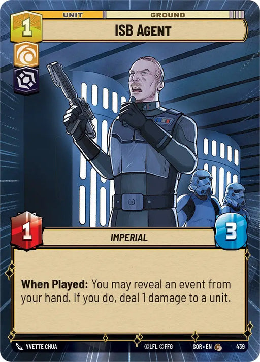 ISB Agent (Hyperspace) (439) [Spark of Rebellion] - Star Wars: Unlimited Single