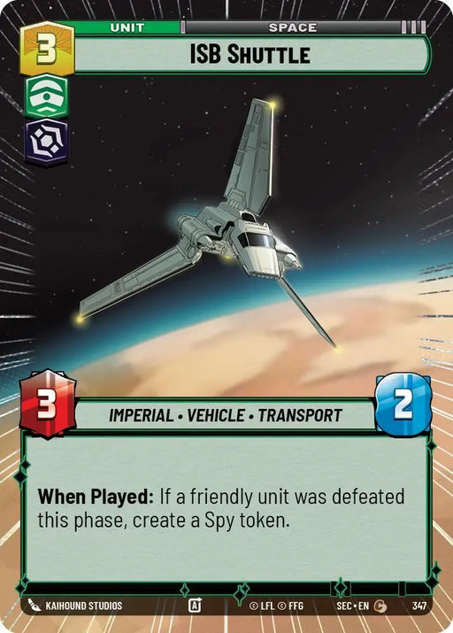 ISB Shuttle (Hyperspace) (347) [Secrets of Power]