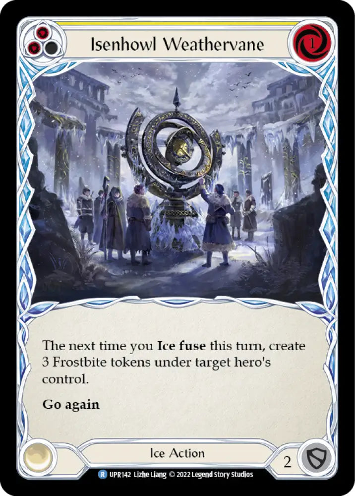 Isenhowl Weathervane (Yellow) [Uprising] Rainbow Foil - Flesh And Blood Single
