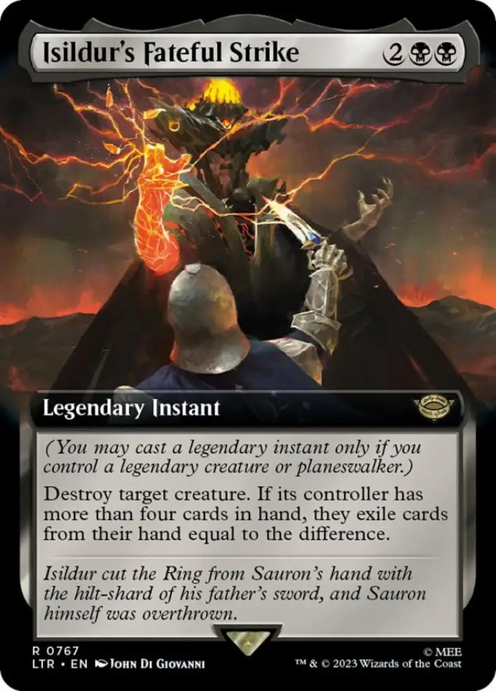 Isildur’s Fateful Strike (Extended Art) (Surge Foil) [The Lord of the Rings: Tales of Middle-Earth] - MTG Single