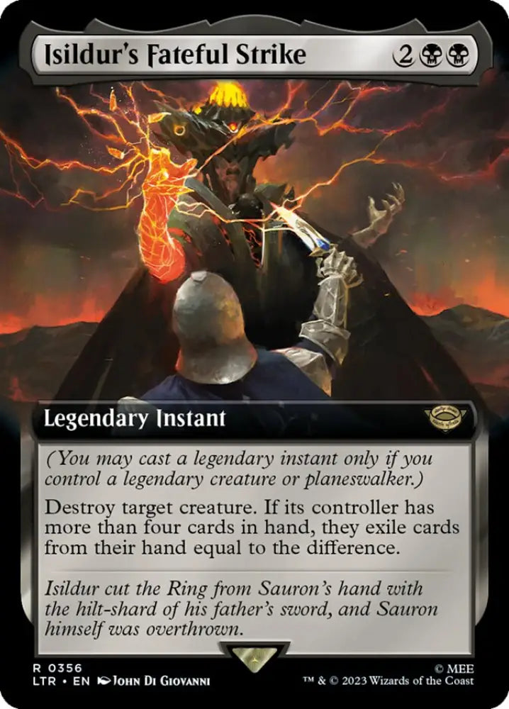 Isildur’s Fateful Strike (Extended Art) [The Lord of the Rings: Tales of Middle-Earth] - MTG Single
