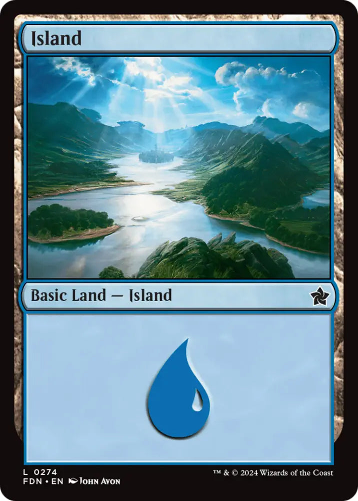 Island (0274) [Foundations] - MTG Single