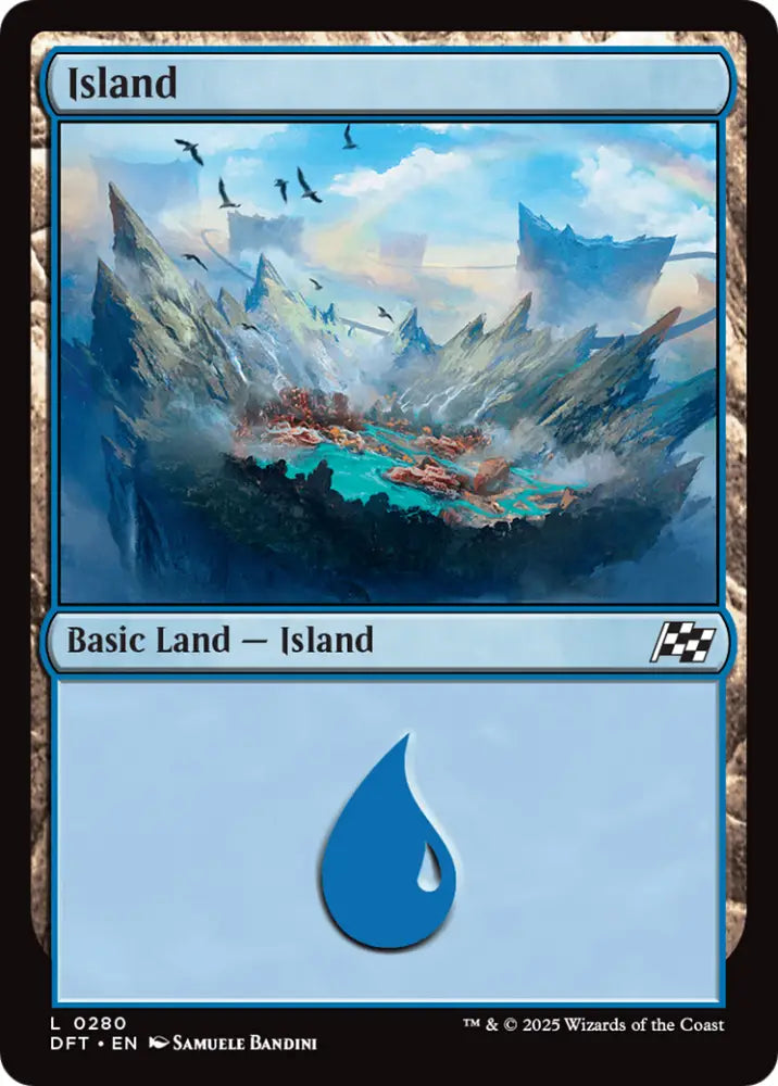 Island (0280) [Aetherdrift] - MTG Single