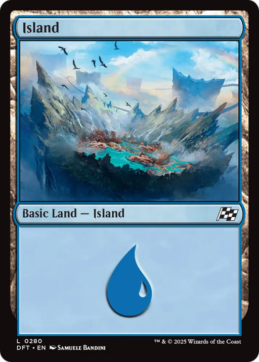 Island (0280) [Aetherdrift] - MTG Single