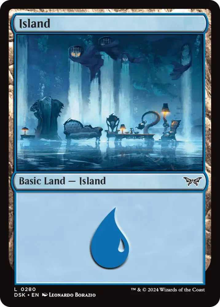Island (0280) [Duskmourn: House of Horror] - MTG Single