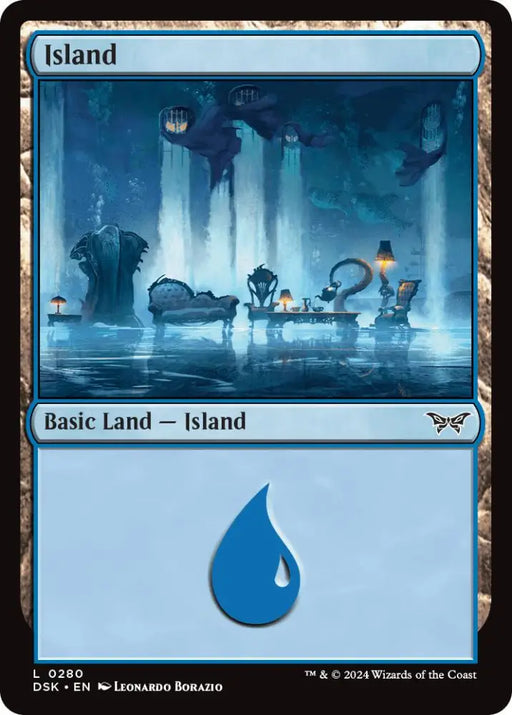 Island (0280) [Duskmourn: House of Horror] - MTG Single