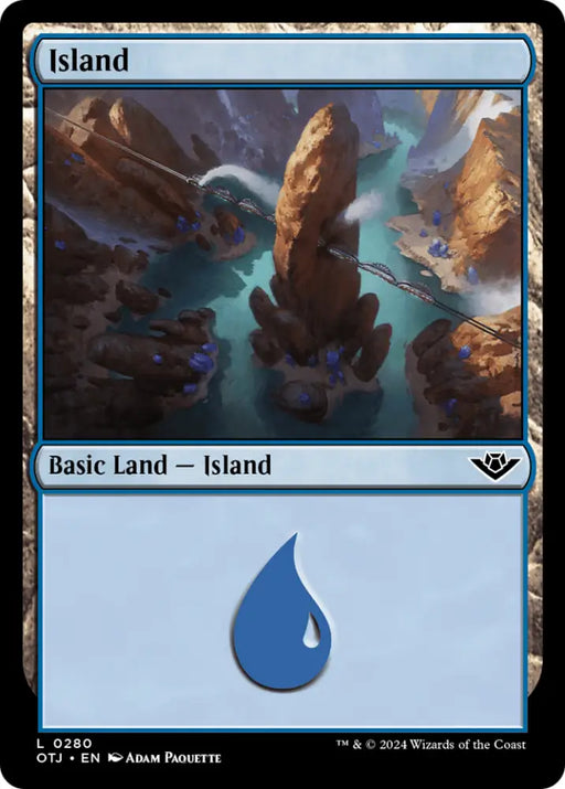 Island (0280) [Outlaws of Thunder Junction] - MTG Single