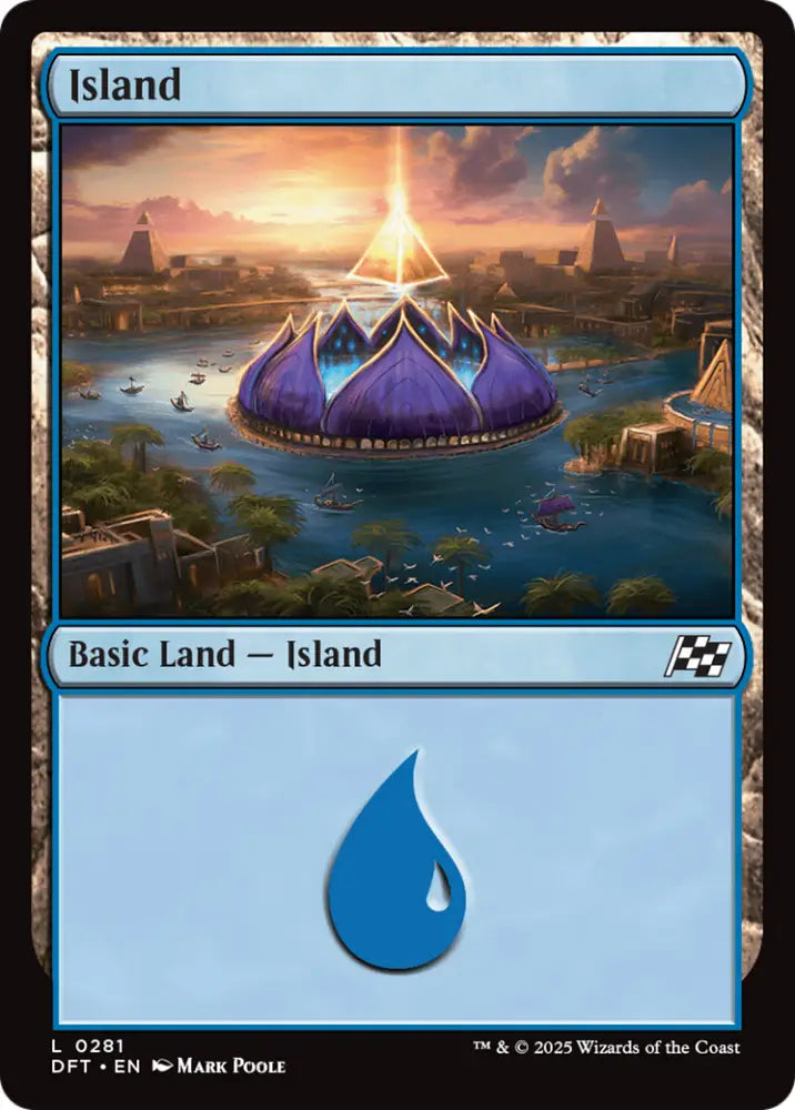 Island (0281) [Aetherdrift] - MTG Single