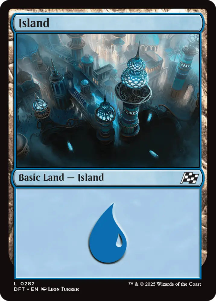Island (0282) [Aetherdrift] - MTG Single