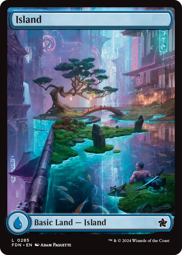 Island (0285) [Foundations] - MTG Single