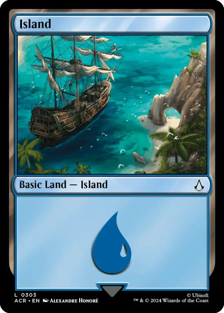 Island (0303) [Assassin’s Creed] - MTG Single