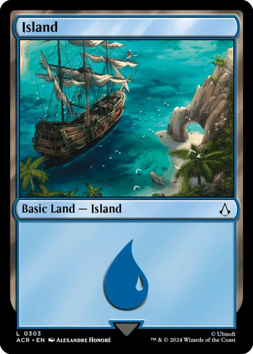Island (0303) [Assassin’s Creed] - MTG Single