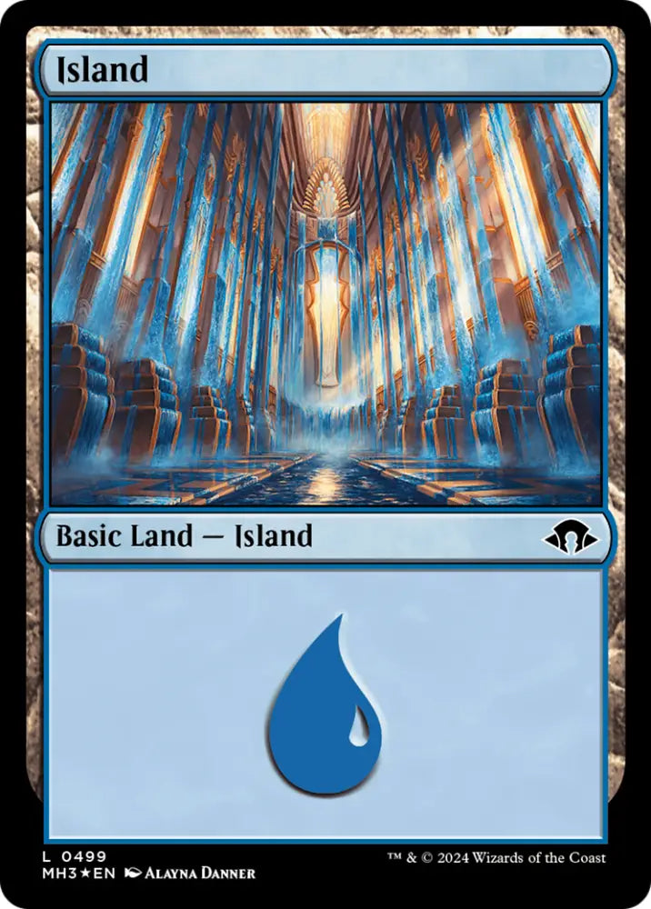 Island (0499) (Ripple Foil) [Modern Horizons 3] - MTG Single