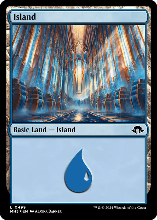 Island (0499) (Ripple Foil) [Modern Horizons 3] - MTG Single
