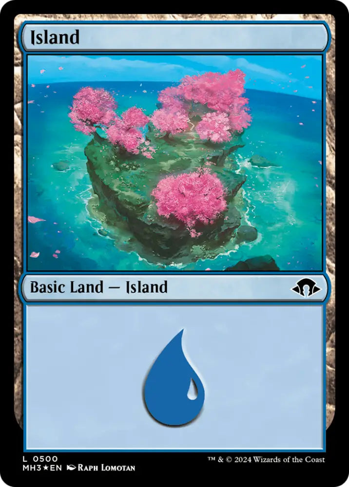 Island (0500) (Ripple Foil) [Modern Horizons 3] - MTG Single
