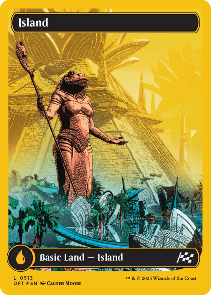 Island (0513) (First-Place Foil) [Aetherdrift] - MTG Single