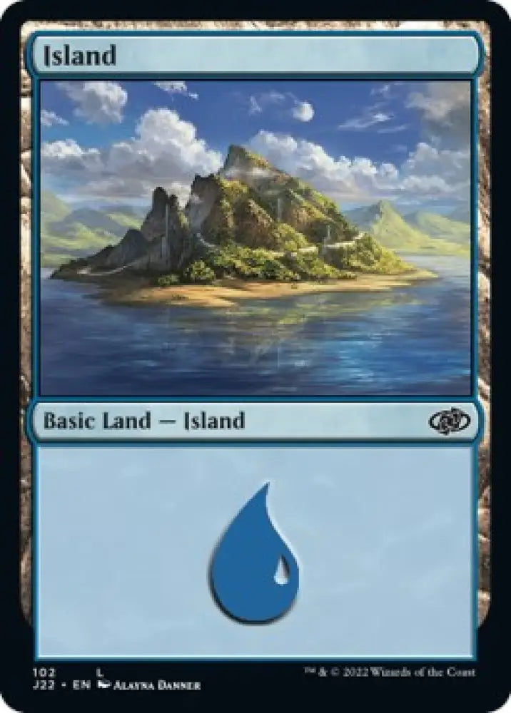 Island (102) [Jumpstart 2022] - MTG Single