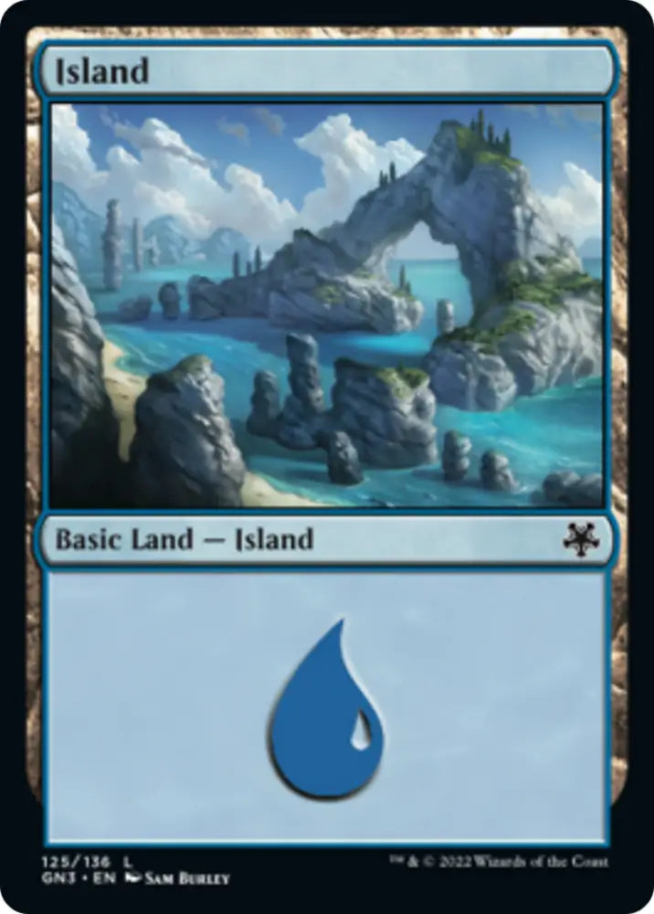 Island (125) [Game Night: Free-for-All] - MTG Single