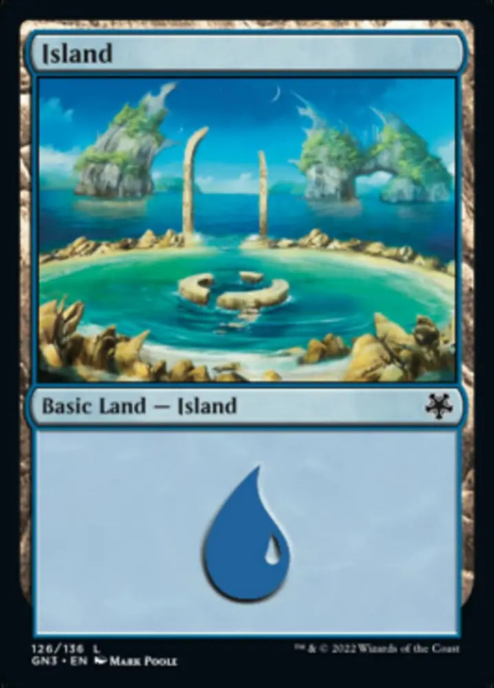 Island (126) [Game Night: Free-for-All] - MTG Single