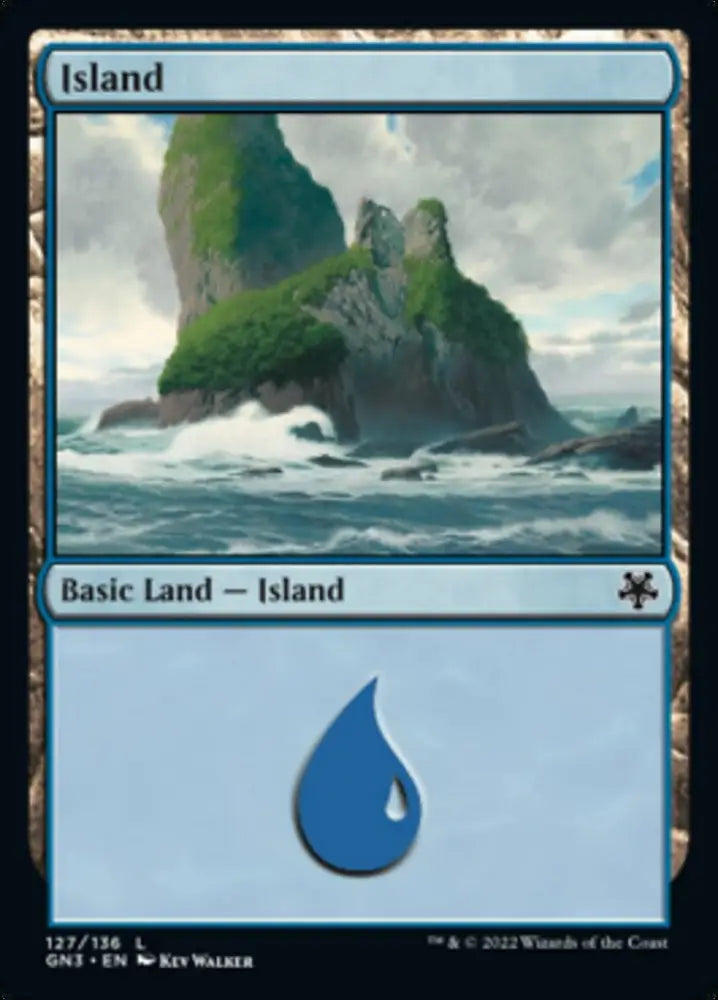 Island (127) [Game Night: Free-for-All] - MTG Single