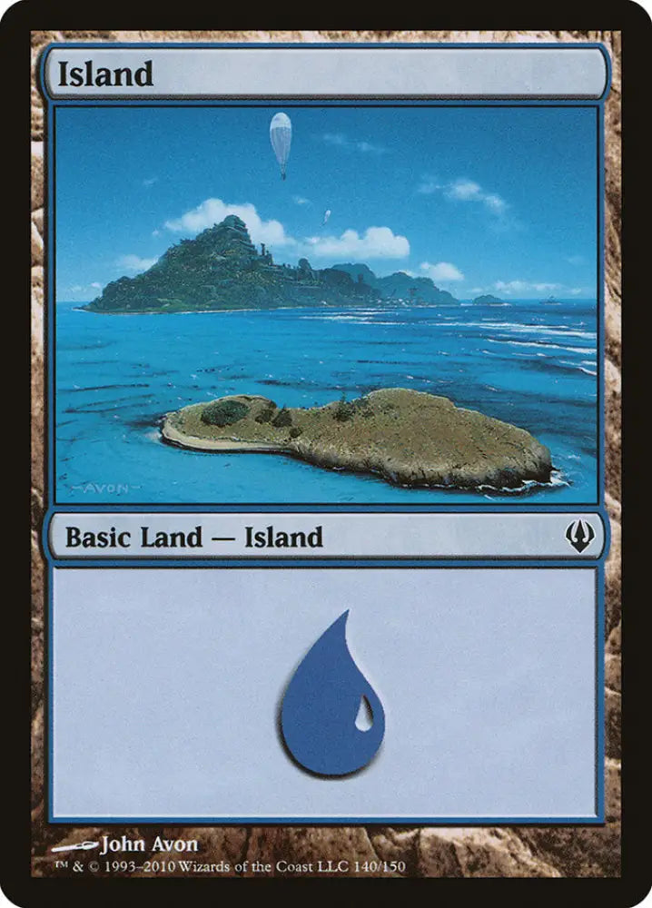 Island (140) [Archenemy] - MTG Single