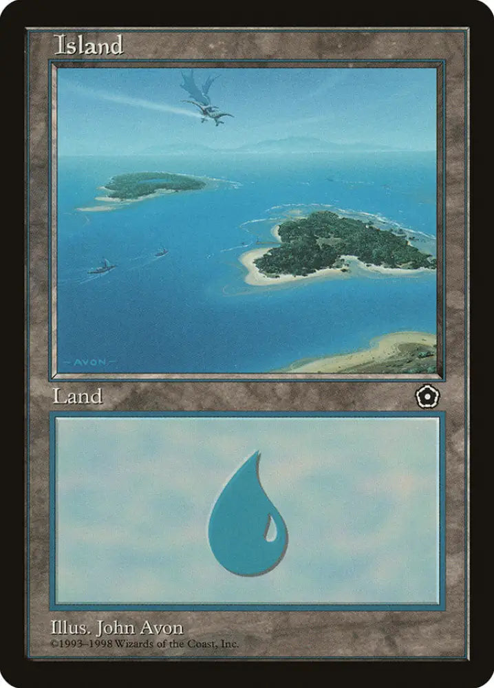 Island (154) [Portal Second Age] - MTG Single