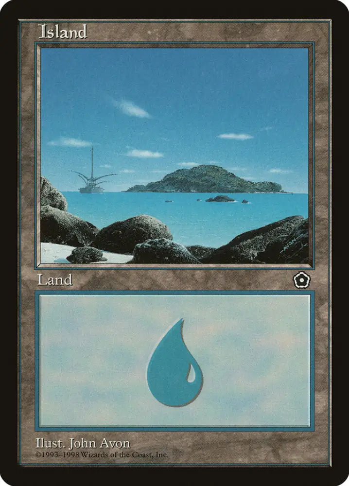 Island (156) [Portal Second Age] - MTG Single