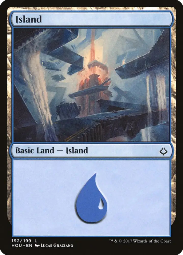 Island (192) [Hour of Devastation] - MTG Single