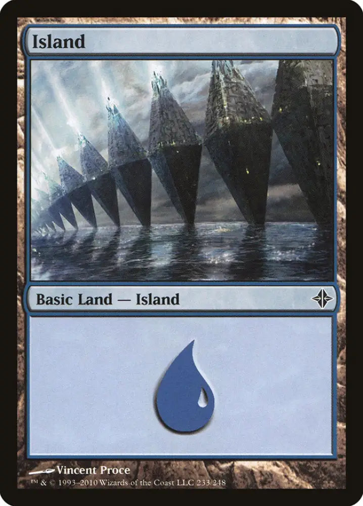 Island (233) [Rise of the Eldrazi] - MTG Single
