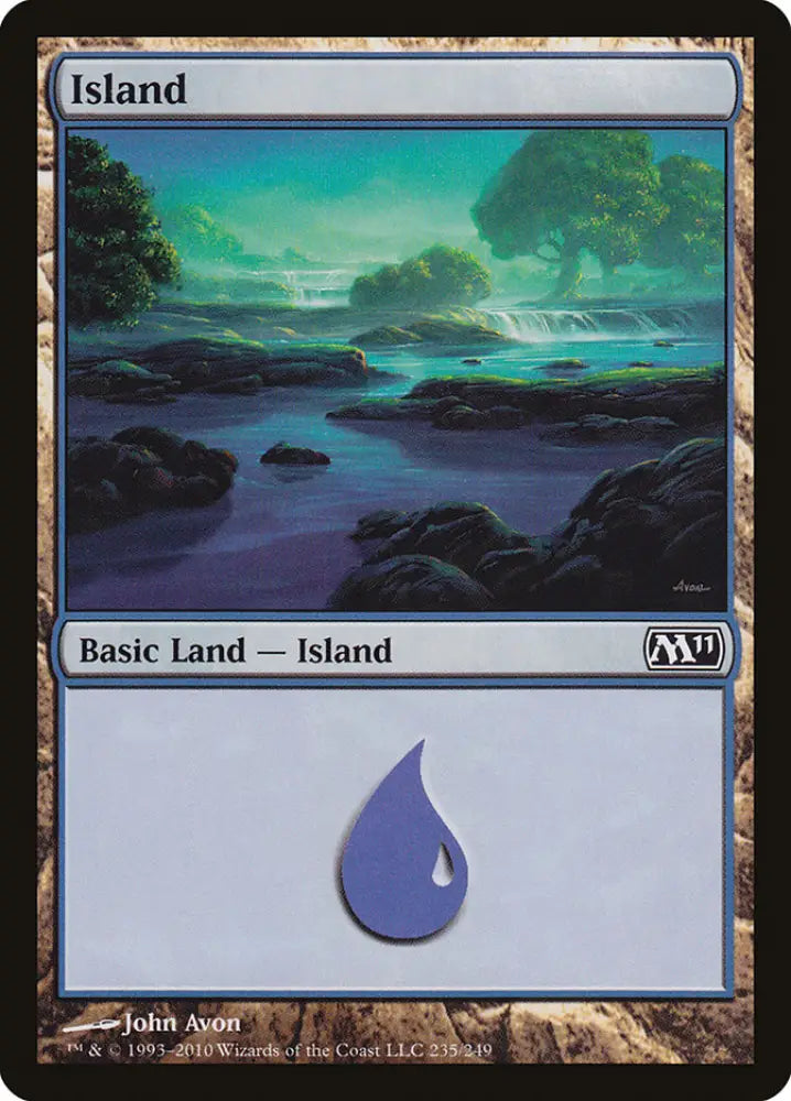 Island (235) [Magic 2011] - MTG Single
