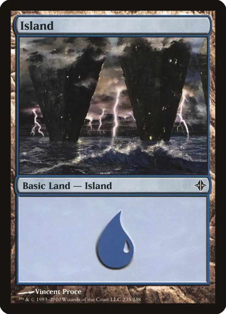 Island (235) [Rise of the Eldrazi] - MTG Single