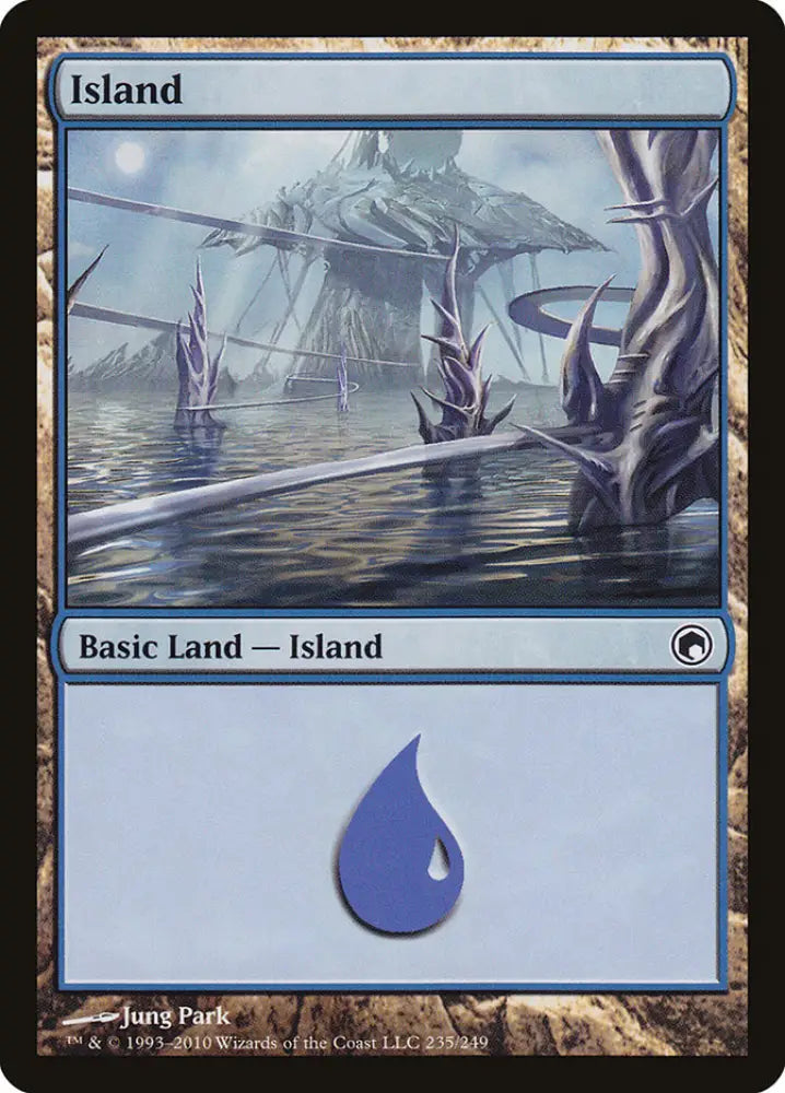 Island (235) [Scars of Mirrodin] - MTG Single
