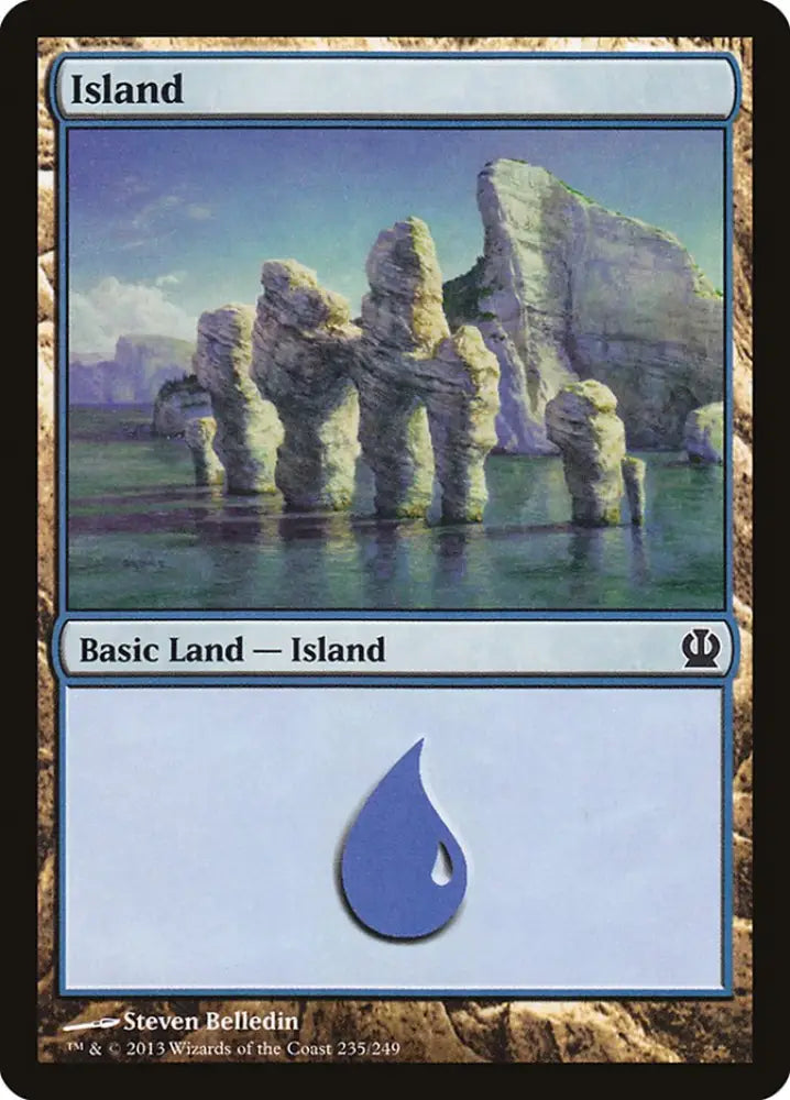 Island (235) [Theros] - MTG Single