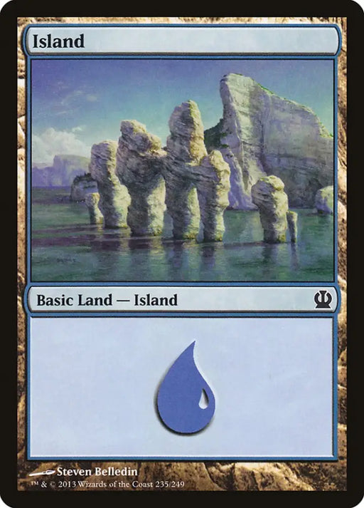 Island (235) [Theros] - MTG Single