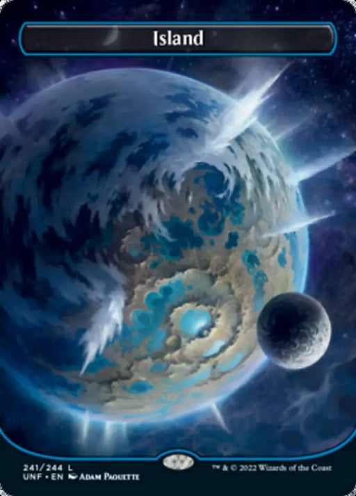 Island (241) (Orbital Space-ic Land) [Unfinity] - MTG Single