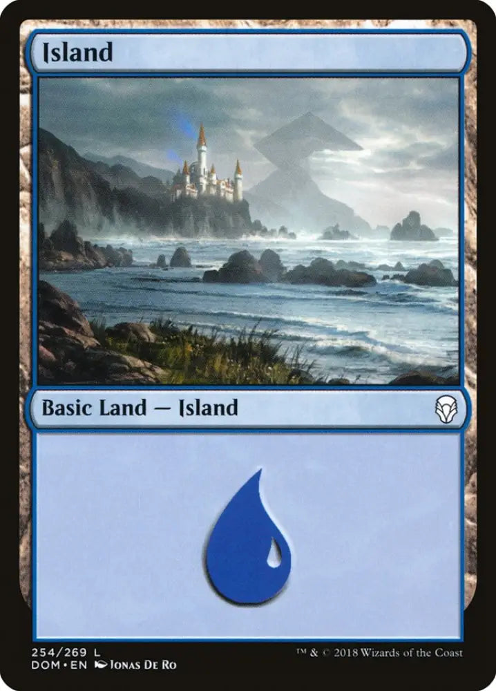 Island (254) [Dominaria] - MTG Single